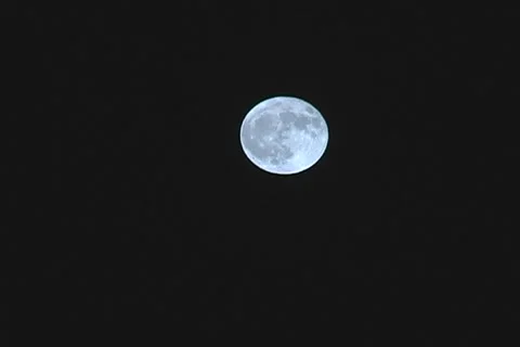 Static shot of Full Moon  Stock Footage 1034932