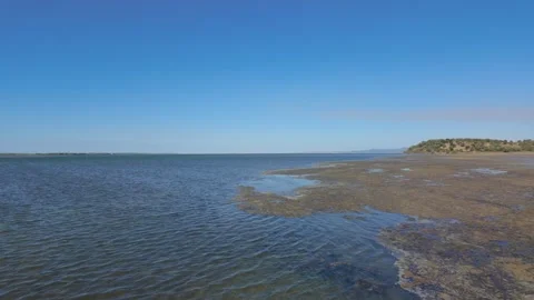 Static shot of lagoon water Stock Footage 347274781