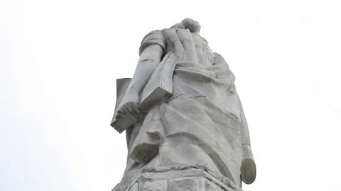 Static shot of Memorial to the Forefathers Stock Footage 73744654