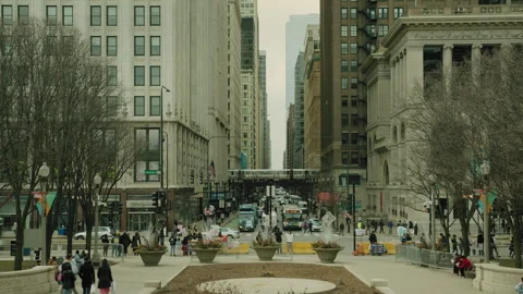 Static shot of Millennium Park Stock Footage 243676072