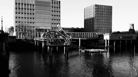 Static shot of naval training platform Video stock 171799687