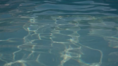 Static Shot of Pool Water Rippling Stock Footage 340570032