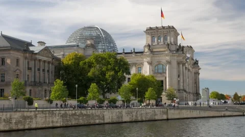 Static shot of the Reichstag Building Stock Footage 59087339