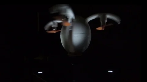 Static Shot of Rotating Egg Drone Stock Footage 114890089