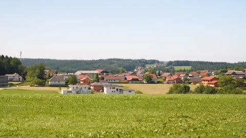 A static shot of a small village in Upper Austria Stock Footage 157852451