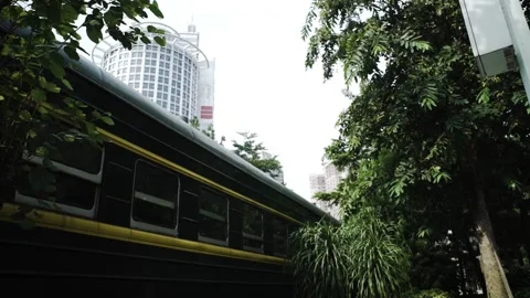 A static shot of a train in Bali. Video stock 155360120