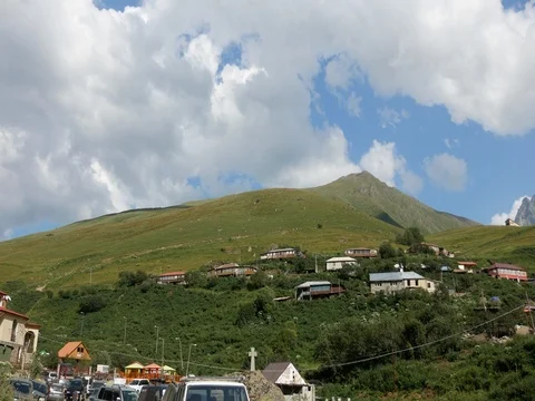 Static shot of the village of Juta Stock Footage 80768600