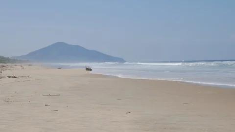 Static Shot: Wild beach, Vietnam Stock Footage 101730504