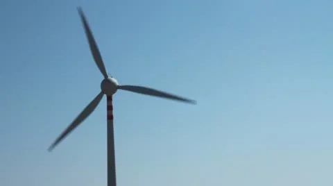 Static shot of a wind turbine Stock Footage 11893631