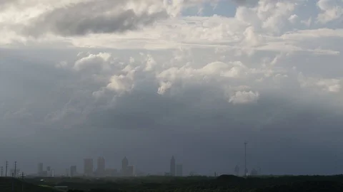 Static skyline drone shot Video stock 92373283