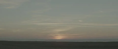Static Suffolk Coastline Dawn Shingle Beach Foreground Bird Stock-Footage 320114324