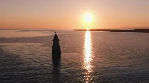 Static Sunset and Light House 動画素材 242813251