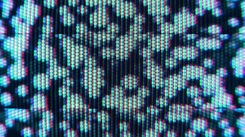 Static on television screen extreme close up 4k 스톡 동영상 51686291