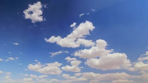 Static time lapse White clouds blue sky hot weather outside. Beauty of colo.. Stock Footage 279837608