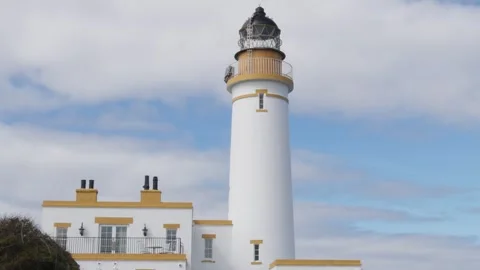 Static Tripod View of Turnberry Lighthouse at Trump Turnberry Resort Vídeos de archivo 333767808