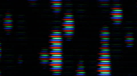 Static on TV. Macro shot. Stock Footage 42494963