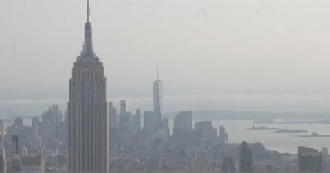 Static of Two Towers in NYC Stock-Footage 61913694