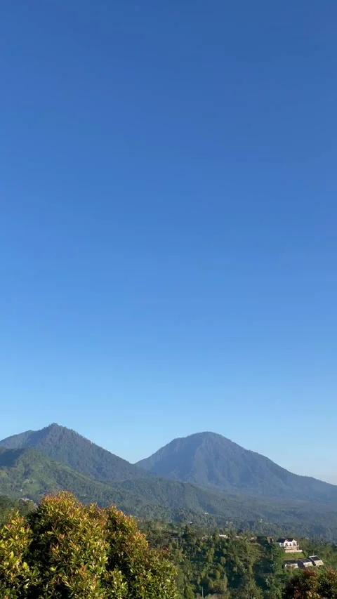 Static Vertical View of Mount in Bali Stock Footage 335825757