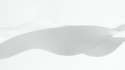 A static video shows undulating flowing overlapping abstract shapes or ribbo Stock Footage 340678289