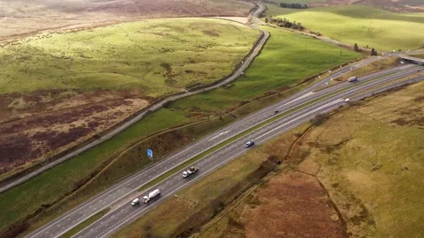 Static view of British motorway. Stock Footage 151967382
