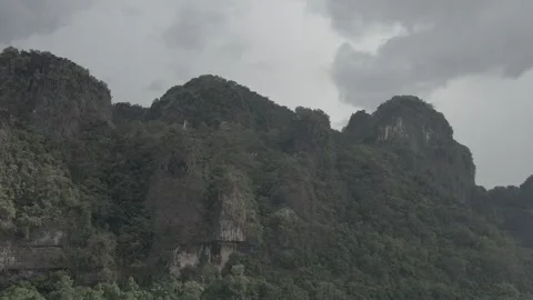 Static View of Karst Mountain in Pangkajene Island, South Sulawesi Stock Footage 312948007