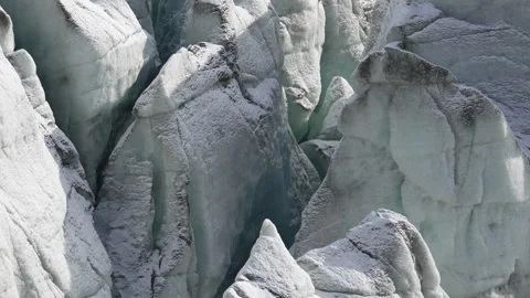 Static View of Russell Glacier Front near Kangerlussuaq, Greenland 스톡 동영상 345650137