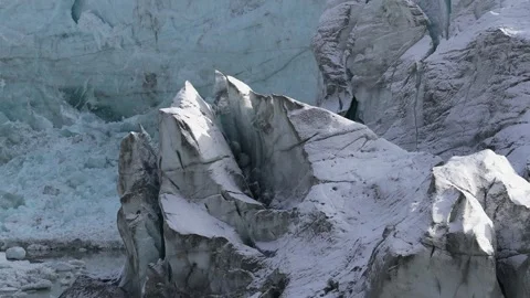 Static View of Russell Glacier Front near Kangerlussuaq, Greenland Vidéo 345650479