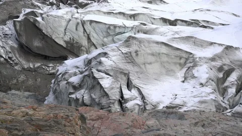 Static View of Russell Glacier Front near Kangerlussuaq, Greenland Видео 345663199