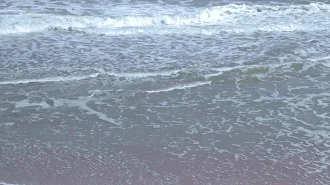 Static Waves on the Beach Timelapse Stock Footage