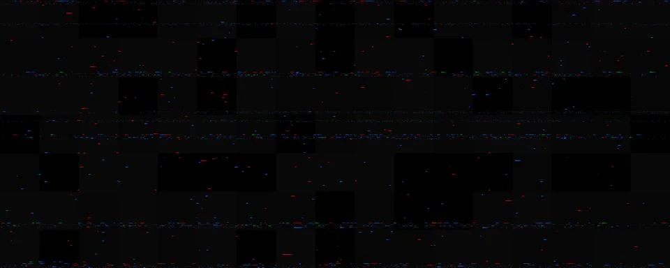 Static white noise lines texture. RGB glitch vhs pixel noise stripes wallpaper Stock Illustration
