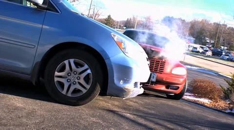 Static Wide of Accident 스톡 동영상 36806603