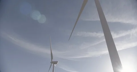 Static Wind Mill Tilt Up Stock Footage 89942344