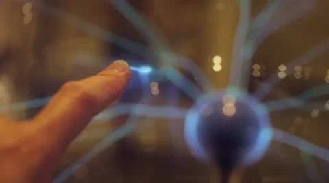 Statical electricity finger 스톡 동영상 40313711