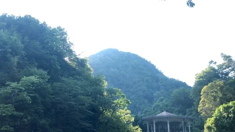 The station building of the station Psyrtskha 動画素材 126318712