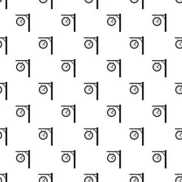 Station clock pattern vector イラスト素材