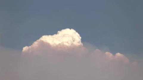 Station Fire realtime distant pyro-cumulus cloud peak HD Stock Footage 47686552