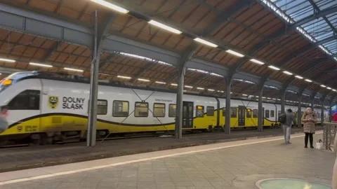 At the station Video stock 240415527