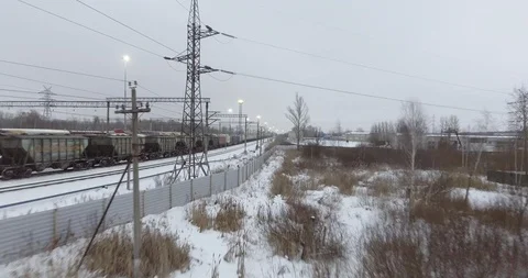 Station for freight trains Stock Footage 99845146