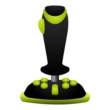 Station joystick icon cartoon vector. Game control Stock Illustration