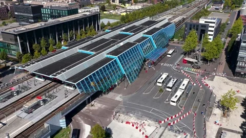 Station Lelystad Video stock 320183403