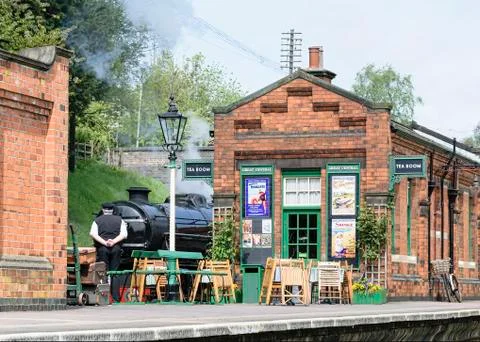 Station master on the platform Stock Photos