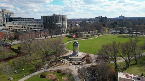 Station Park, Kitchener, Waterloo Spring 2024 Stock Footage 301596989