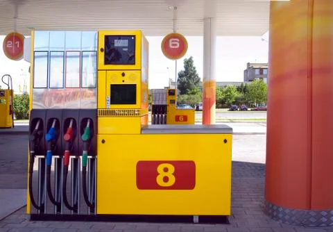Station for refuelling Stock Photos