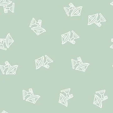 Station telecommunication line seamless pattern Stock Illustration