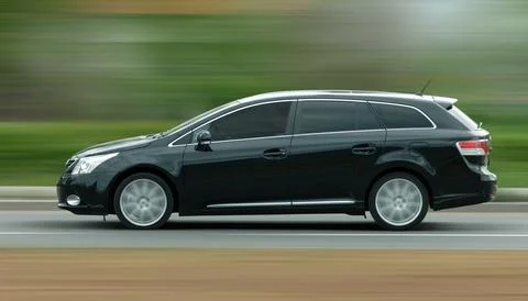 Station wagon in motion 写真素材