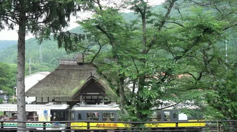 Station Yunoue-onsen Video stock 11671224
