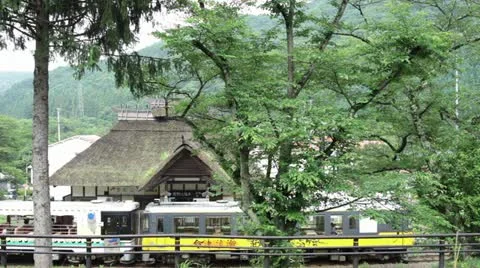 Station Yunoue-onsen Stock Footage 11671366