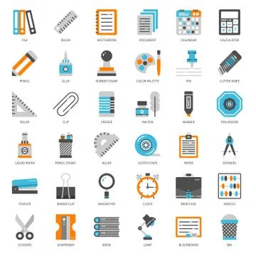 Stationary 스톡 일러스트