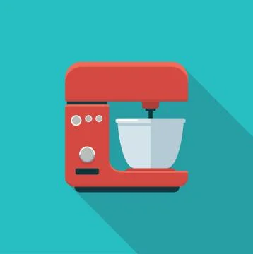 Stationary mixer. Simple vector icon Stock Illustration