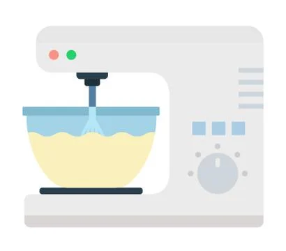 Stationary mixer vector flat isolated Stock Illustration